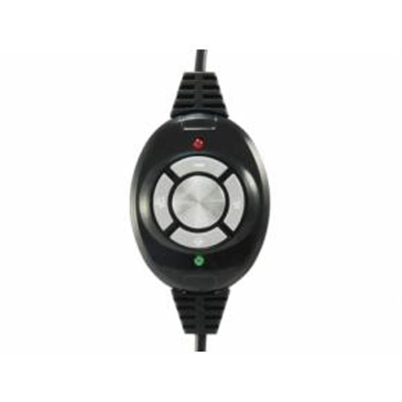 Conceptronic CCHATSTARU2B Headset Hoofdband Zwart, Rood