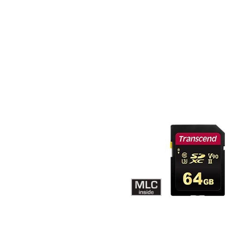 Transcend 700s SDXC 64GB UHS-II U3 Class10 V90 285 180MB s MLC NAND