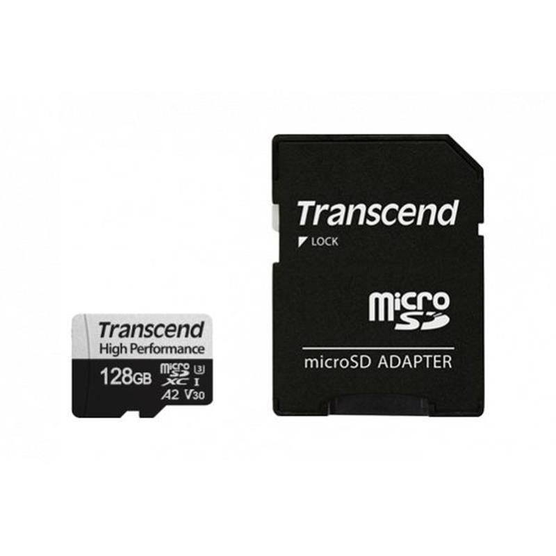 TRANSCEND 128GB microSD w adapter UHS-I