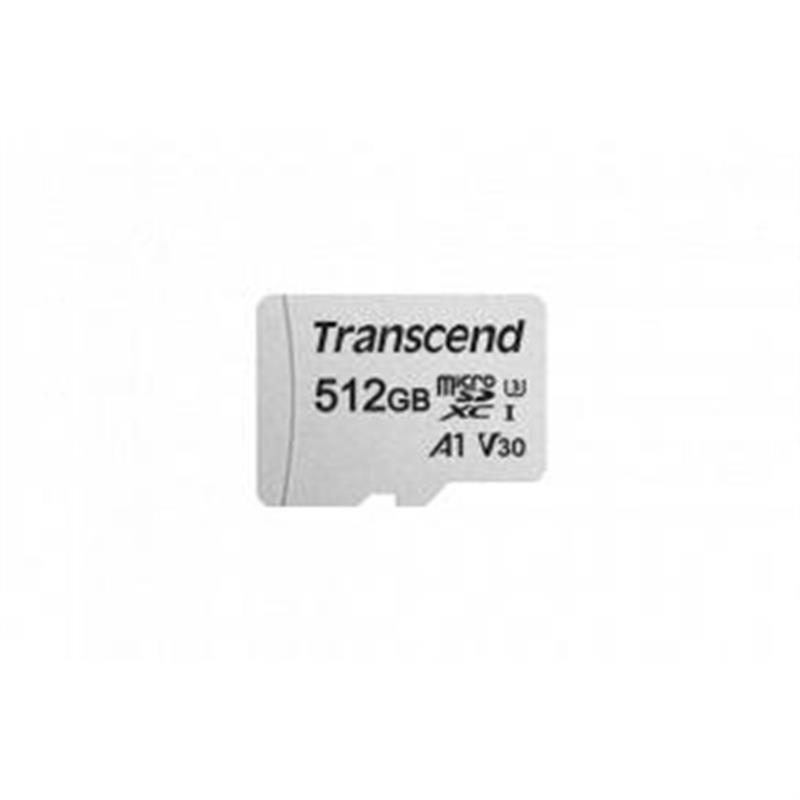 TRANSCEND 512GB microSD w adapter UHS-I