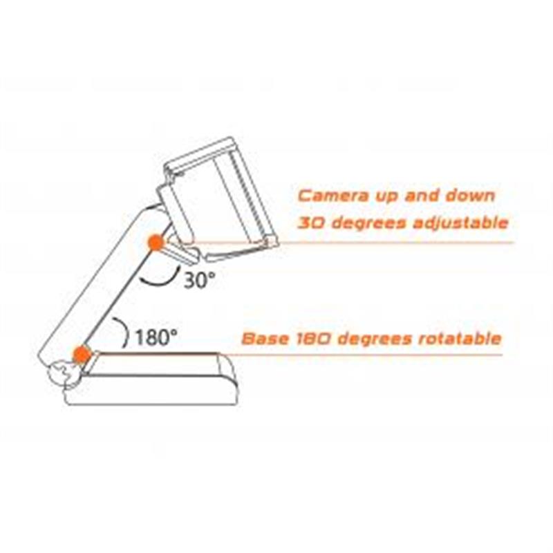 Conceptronic AMDIS02B webcam 5 MP 2592 x 1944 Pixels USB 2.0 Zwart