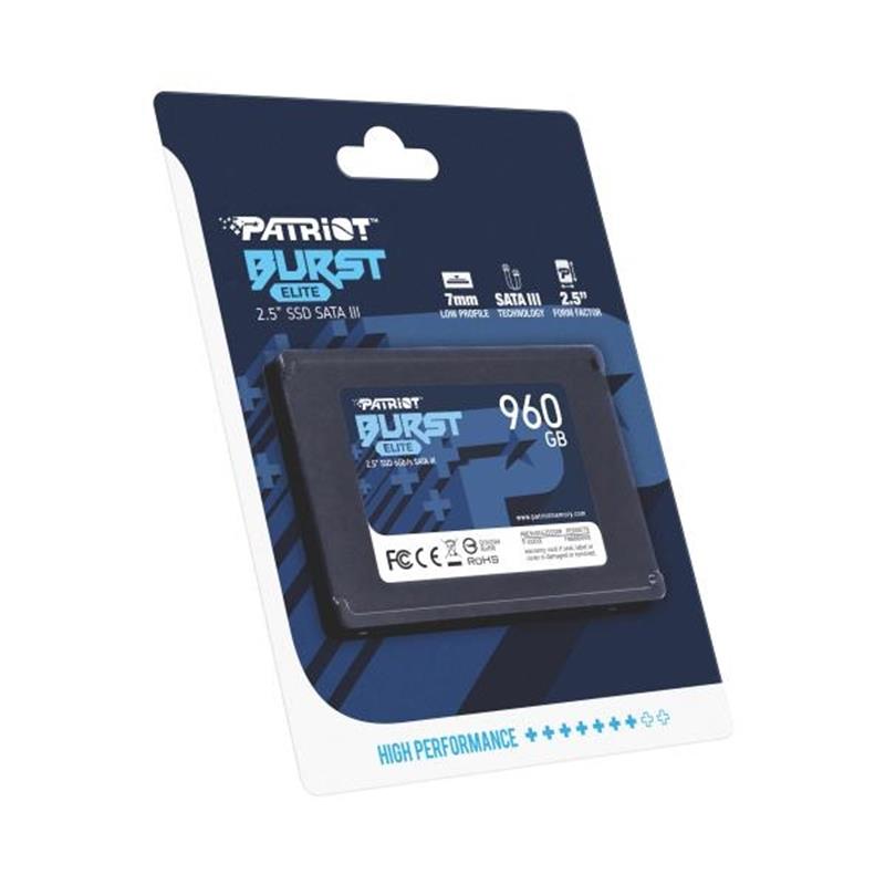 Patriot BURST ELITE SSD 960GB 2 5 SATA3 450MB s TRIM