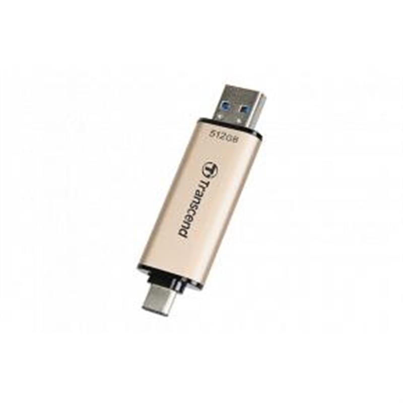 Transcend JetFlash 930C USB flash drive 128 GB USB Type-A USB Type-C 3 2 Gen 1 3 1 Gen 1 Goud