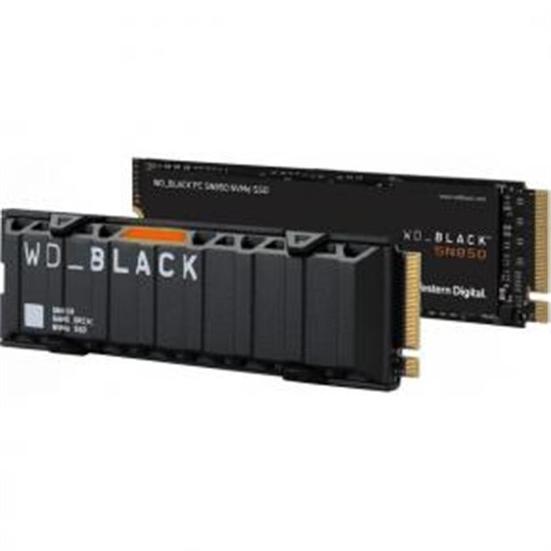 Western Digital SN850 Black SSD w heatsink 1TB M 2 NVMe PCIe 4 7000 5300 MB s TLC