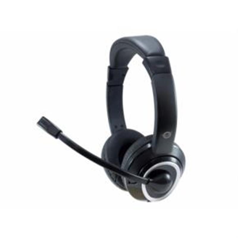 Conceptronic POLONA02B hoofdtelefoon/headset Hoofdband 3,5mm-connector Zwart