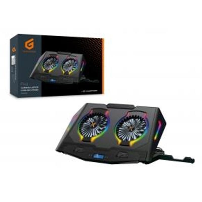 Conceptronic THYIA02B notebook cooling pad 43,2 cm (17"") Zwart