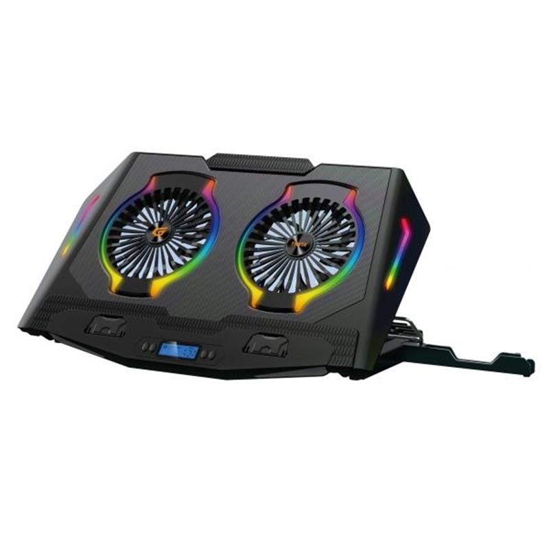 Conceptronic THYIA02B notebook cooling pad 43,2 cm (17"") Zwart