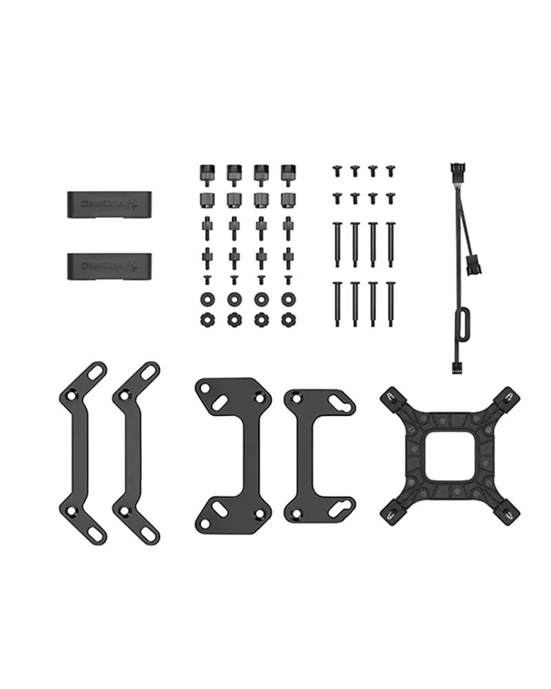 DeepCool LT520 Processor Alles-in-één vloeistofkoeler 12 cm Zwart 1 stuk(s)