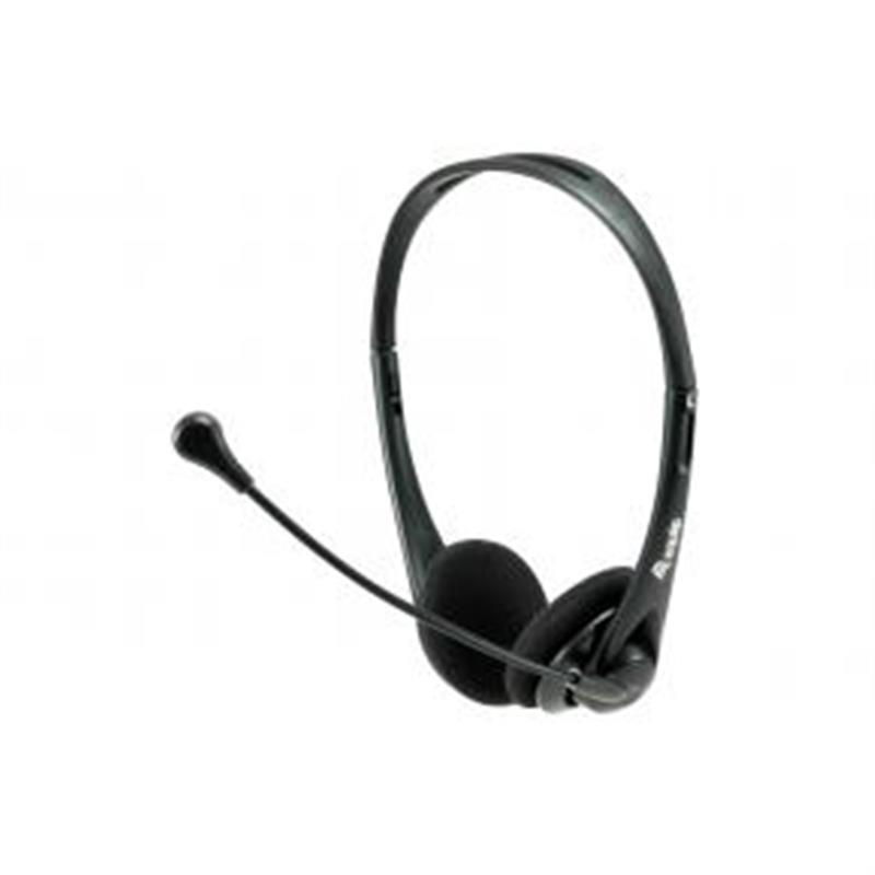 Equip 245304 hoofdtelefoon/headset Bedraad Hoofdband Kantoor/callcenter Zwart