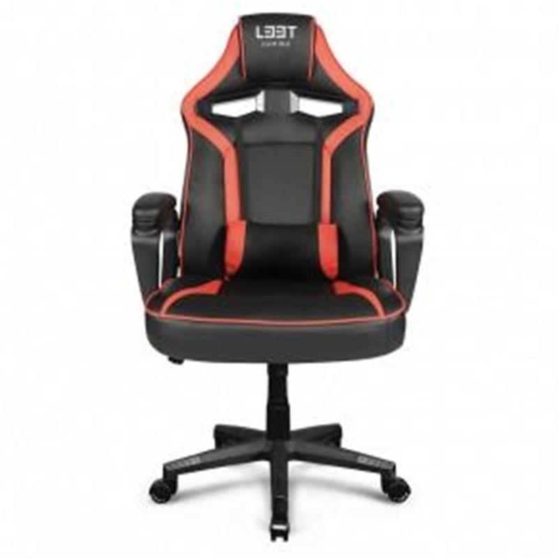L33T Gaming Extreme Gaming Chair - RED PU Leather Class-4 gas lift