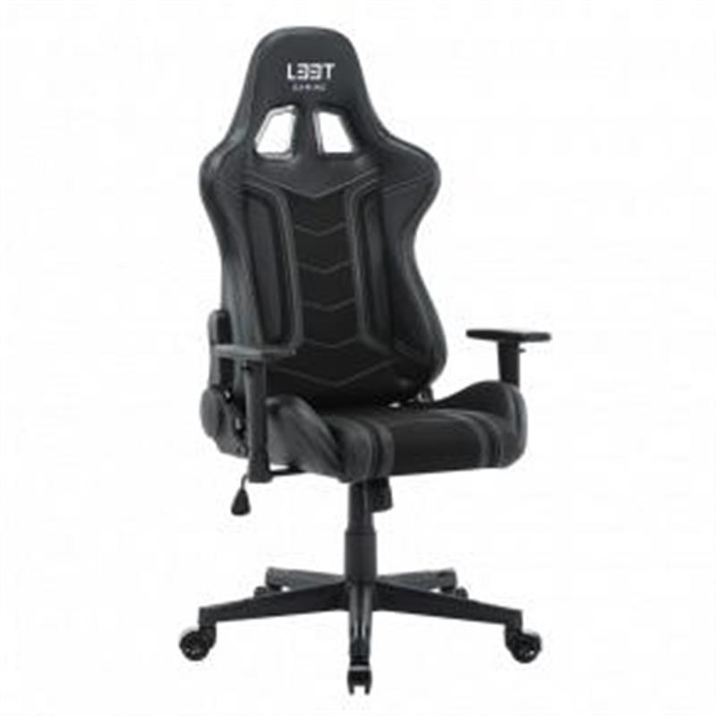 L33T Gaming Energy Gaming Chair - FABRIC BLACK PU leather Class-4 gas cylinder