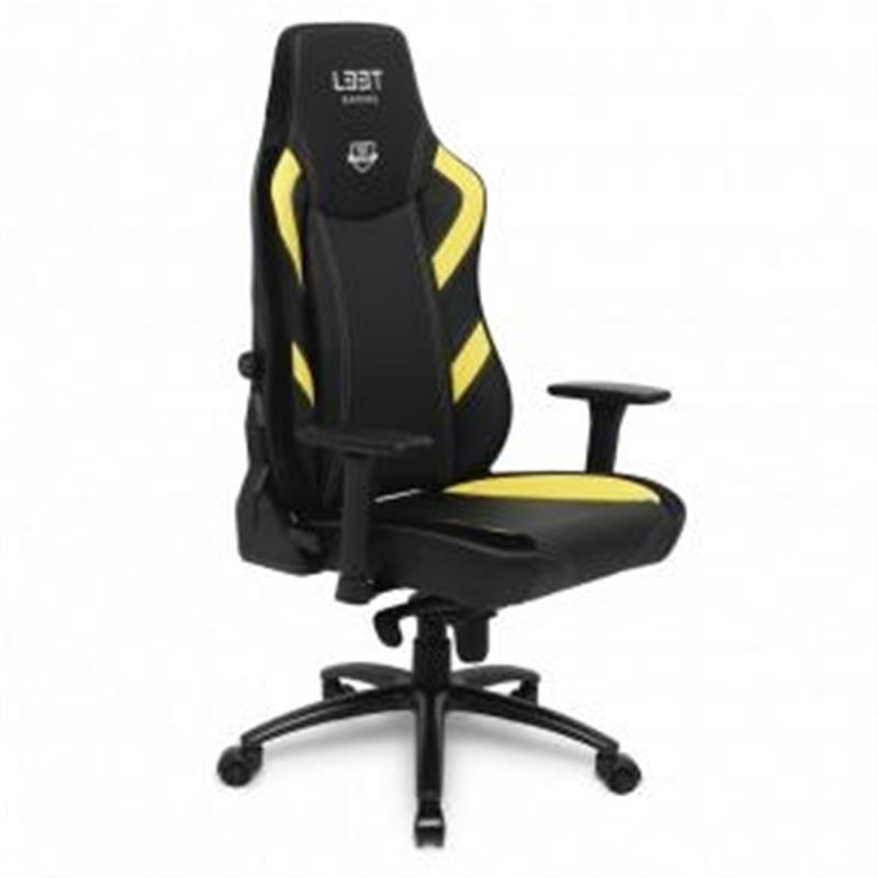 L33T Gaming E-Sport Pro Excellence L PU Black - Yellow decor PU leather Gas-lift