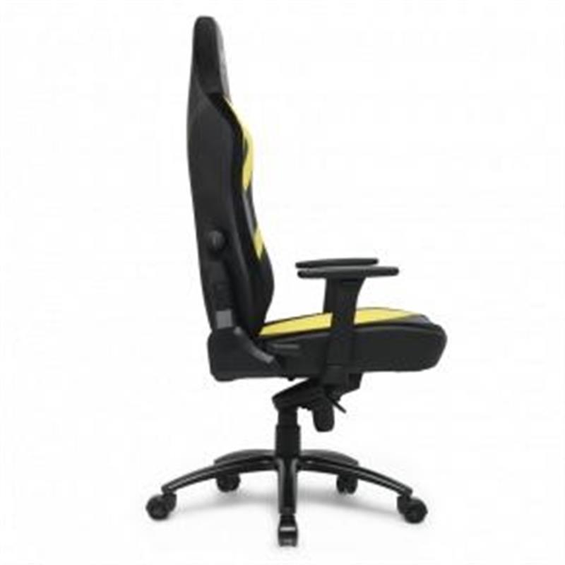 L33T Gaming E-Sport Pro Excellence L PU Black - Yellow decor PU leather Gas-lift