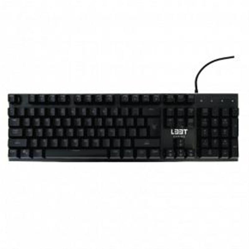 L33T Gaming Oseberg Semi-Mechanical Gaming Keyboard W Rainbow US INTERNATIONAL 