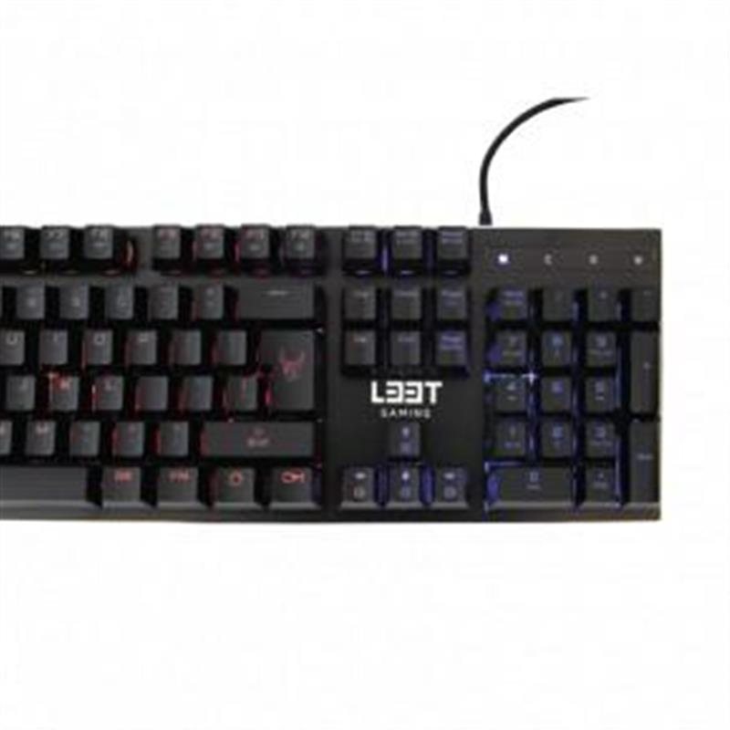 L33T Gaming Oseberg Semi-Mechanical Gaming Keyboard W Rainbow US INTERNATIONAL 