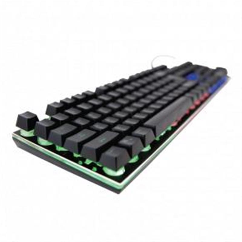 L33T Gaming Oseberg Semi-Mechanical Gaming Keyboard W Rainbow US INTERNATIONAL 