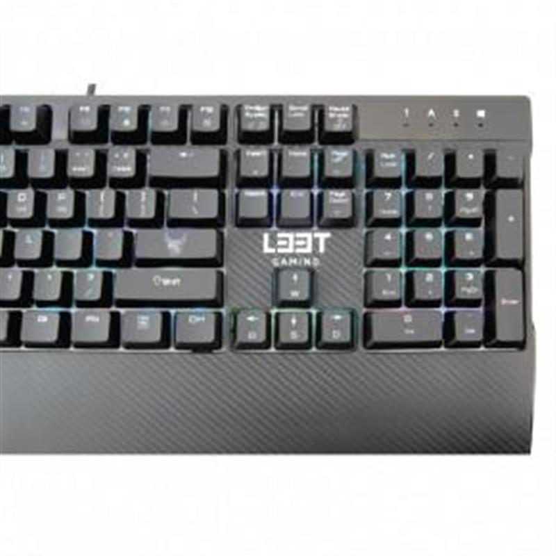 L33T Gaming Megingj rd Full Mechanical Gaming Keyboard W RGB US INTERNATIONAL USB 105-key