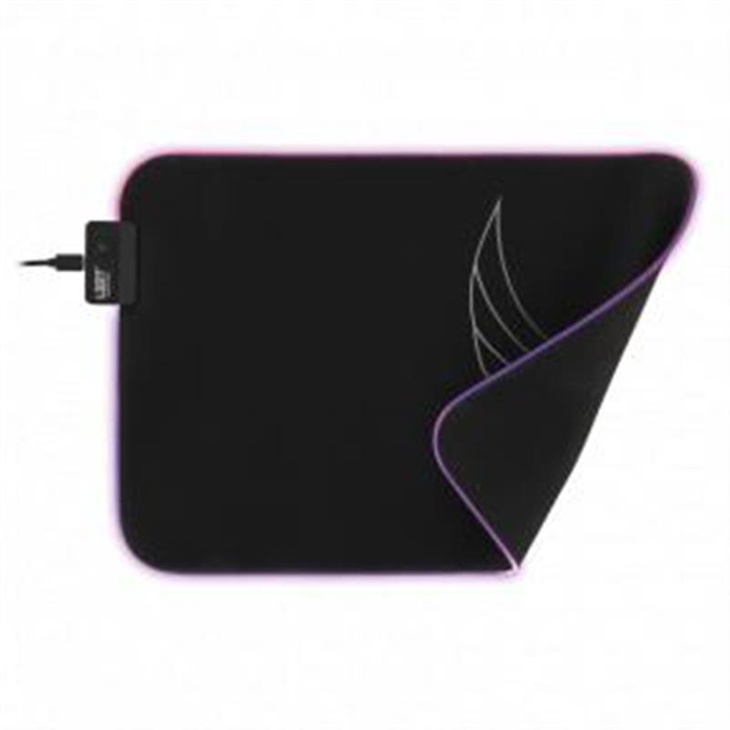 L33T Gaming Karlvagn RGB Gaming mousepad Medium-size Fast surface 355 x 255 x 3 mm Black