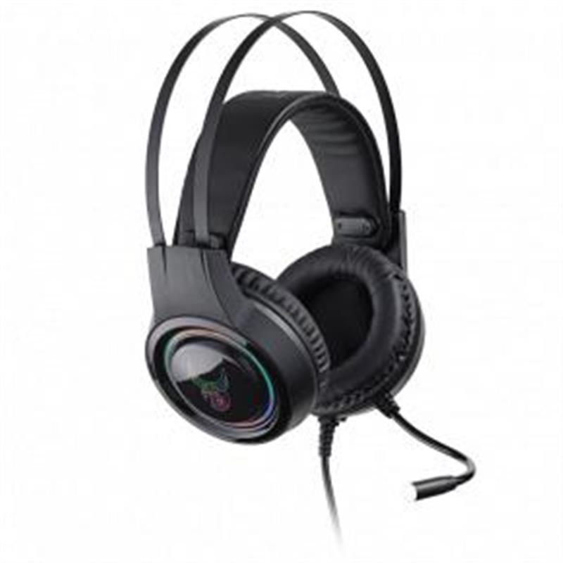 L33T Gaming Gjallarhorn Gaming Headset w Mic RGB 50mm Black