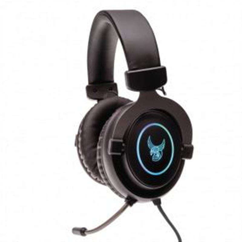 L33T Gaming Gjermundbu Gaming Headset w Mic LED RGB 50mm Black