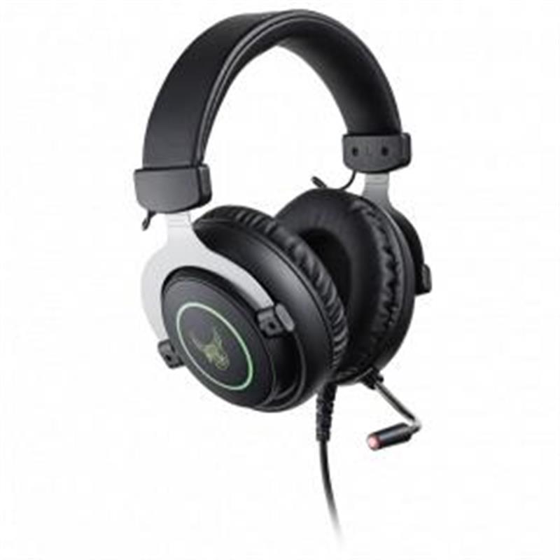 L33T Gaming Gjermundbu Gaming Headset w Mic LED RGB 50mm Black