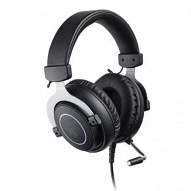 L33T Gaming Gjermundbu Gaming Headset w Mic LED RGB 50mm Black