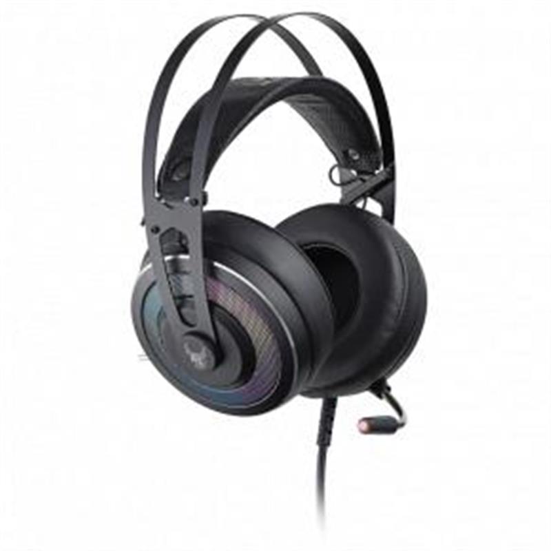 L33T Gaming Nebulir Gaming Headset w Mic RGB 50mm Black