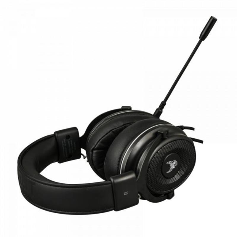 L33T Gaming Huginn Wireless Gaming 7 1 Headset w Mic USB 3 5mm LED RGB 50mm driver Black