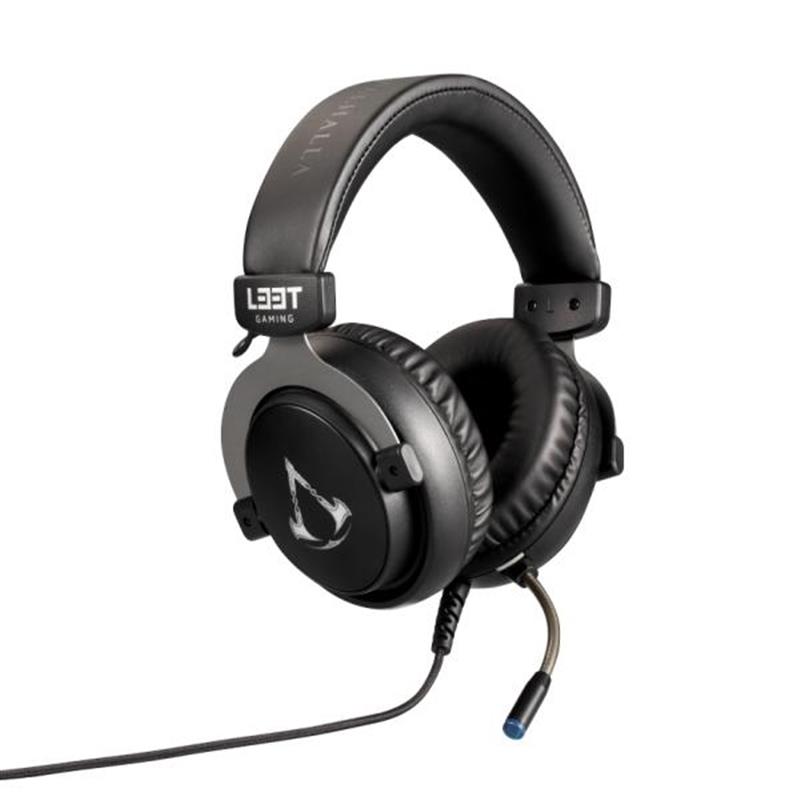 L33T Gaming Assassin s Creed Gaming Headset w Mic RGB 50mm Noise cancellation braided