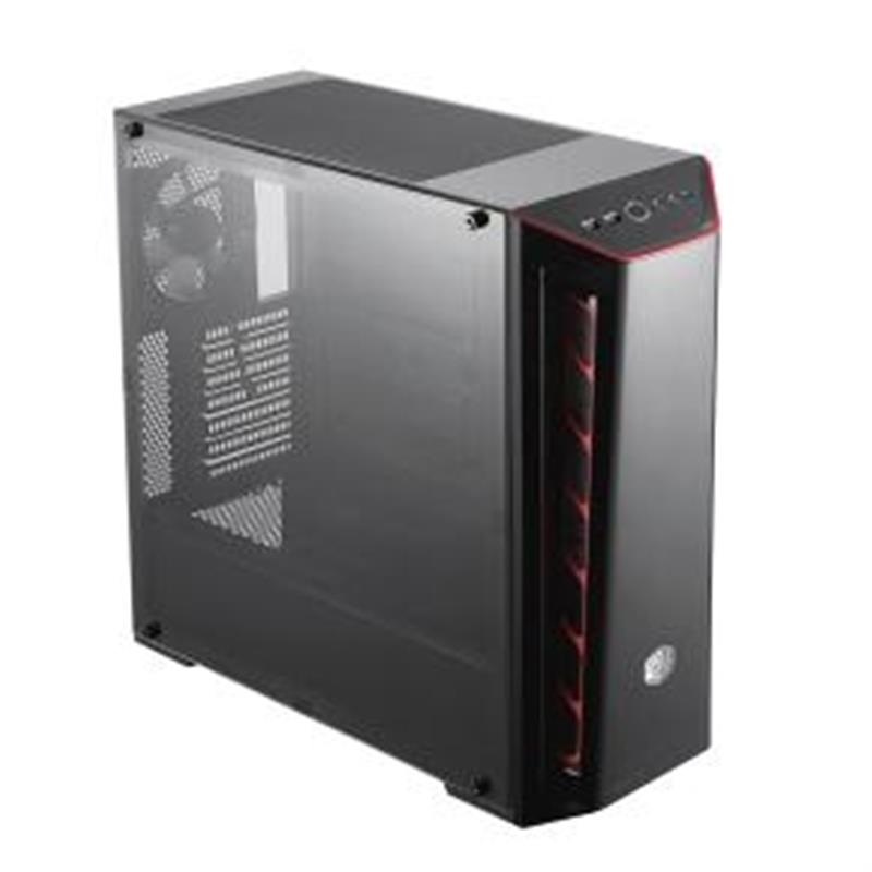 Cooler Master MasterBox 520 Mesh Red ATX Midi Edge-to-Edge transparent window