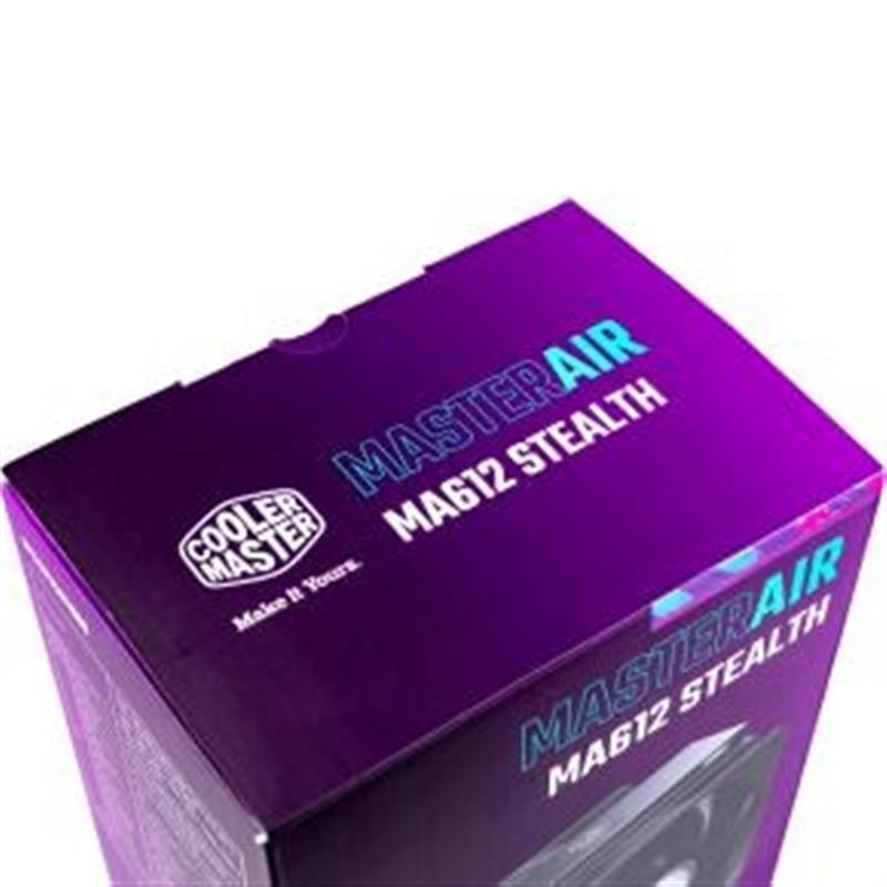 Cooler Master MasterAir MA612 Stealth 4-pin Intel AMD 120mm 650-1800 RPM Blk