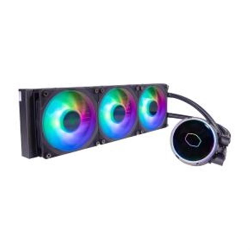 *Cooler Master PL360 Flux 360mm radiator 3x 120mm 0-2300 RPM - 10% ARGB Black