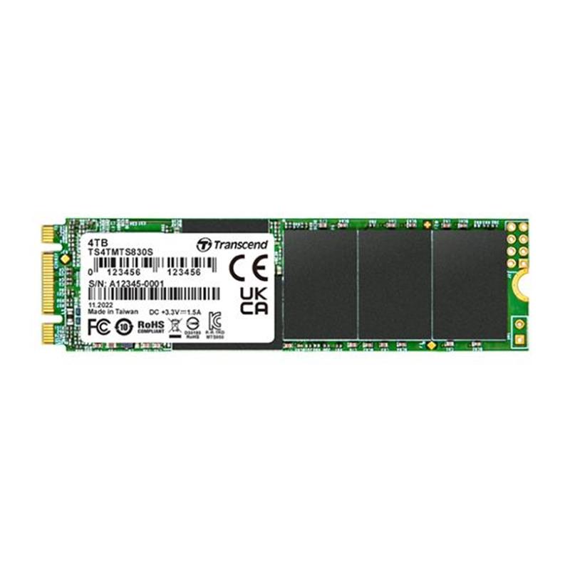 Transcend MTS830S SSD 4TB M 2 2280 SATA3 B M Key TLC