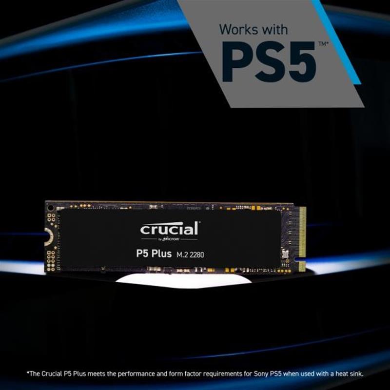 Crucial P5 Plus SSD 1000GB M 2 NVMe PCIe 3D NAND PlayStation 5 compatble