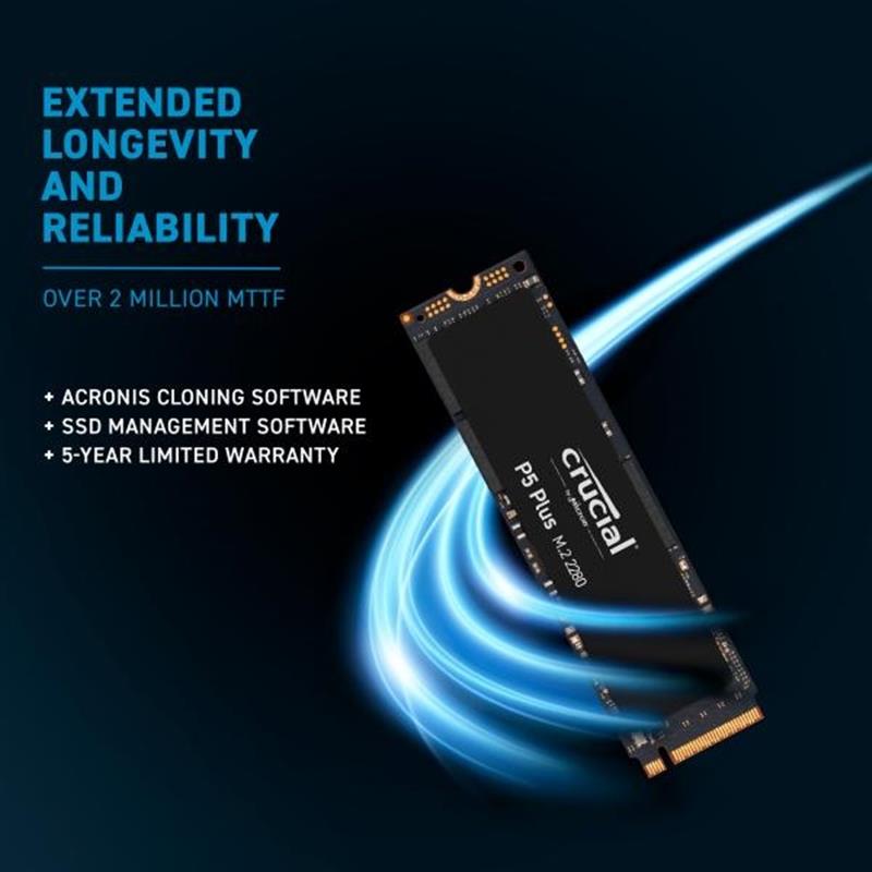 Crucial P5 Plus SSD 1000GB M 2 NVMe PCIe 3D NAND PlayStation 5 compatble