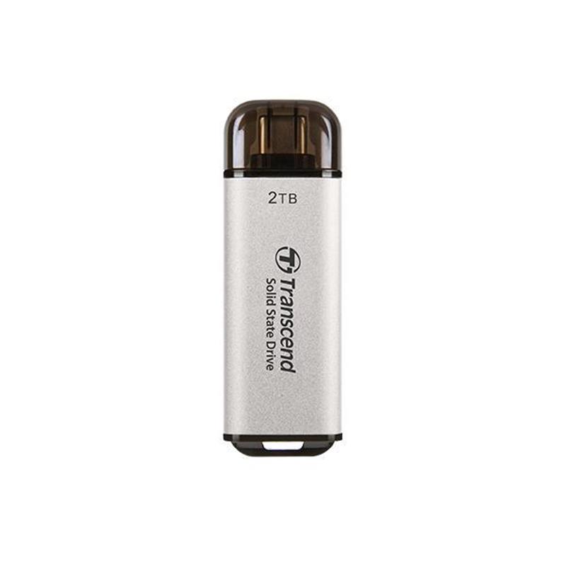 Transcend ESD300S External SSD 1 TB USB Type-C 10 Gbps 1050 950 MB s Silver