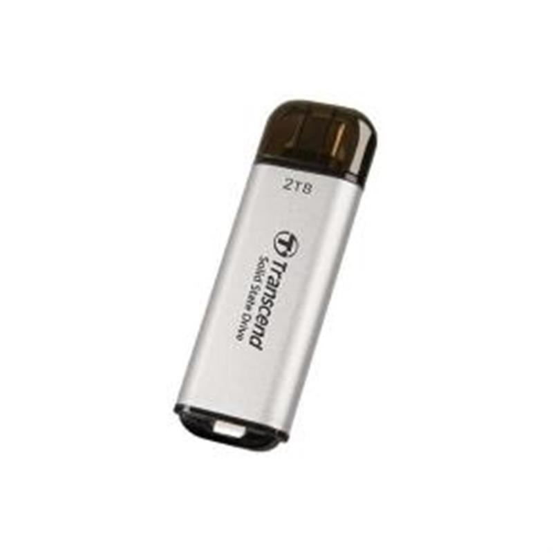Transcend ESD300S External SSD 2 TB USB Type-C 10Gbps 1050 950 MB s Silver