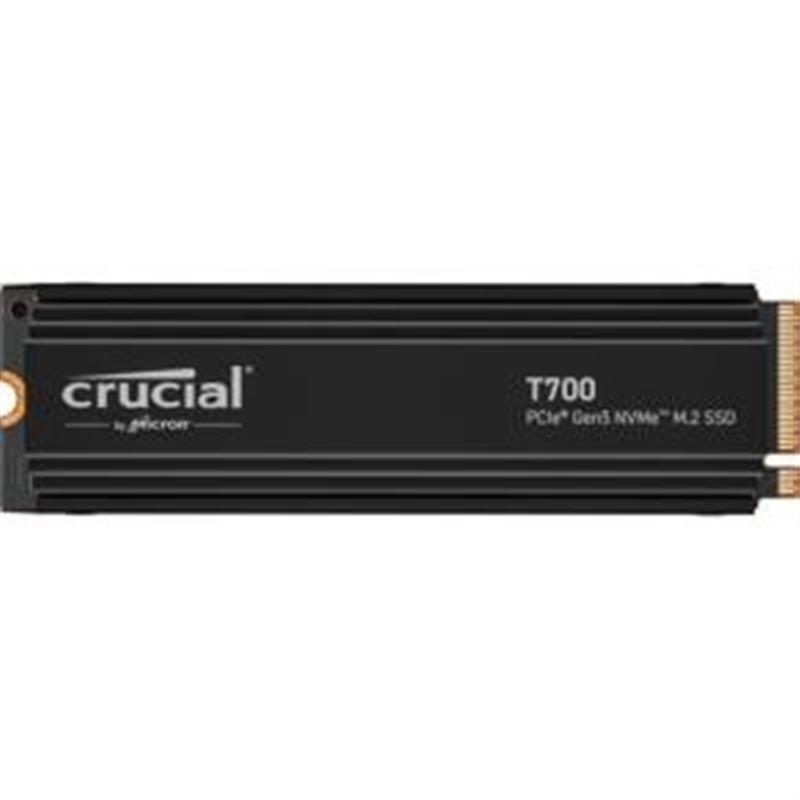 Crucial T700 SSD 4TB M 2 PCIe Gen 5 NVMe 3D NAND 11800 12400 MB s No Heatsink