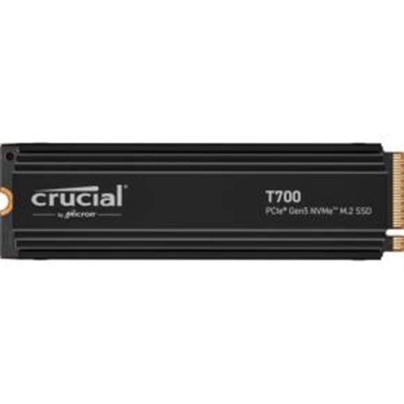 Crucial T700 SSD 2TB M 2 PCIe Gen 5 NVMe 3D NAND 11800 12400 MB s No Heatsink