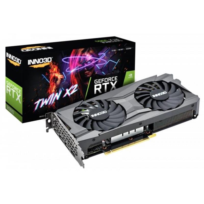 INNO3D GeForce RTX 3060 Twin X2 12GB GDDR6 192-bit 1777 15Gbps 3xDP HDMI