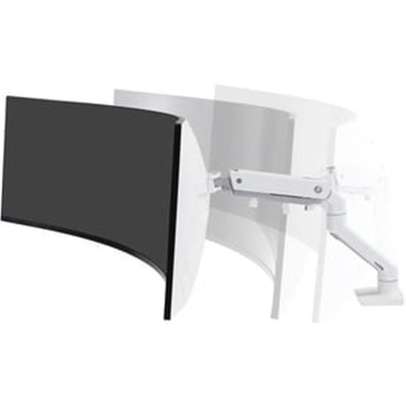 HX Series Desk Monitor Arm - Pivot - Max 19Kg - up to 49inch - white