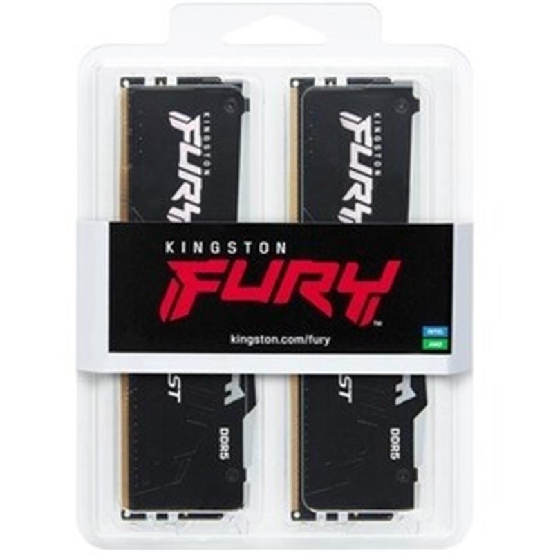 Kingston Technology FURY Beast RGB geheugenmodule 64 GB 2 x 32 GB DDR5 6000 MHz