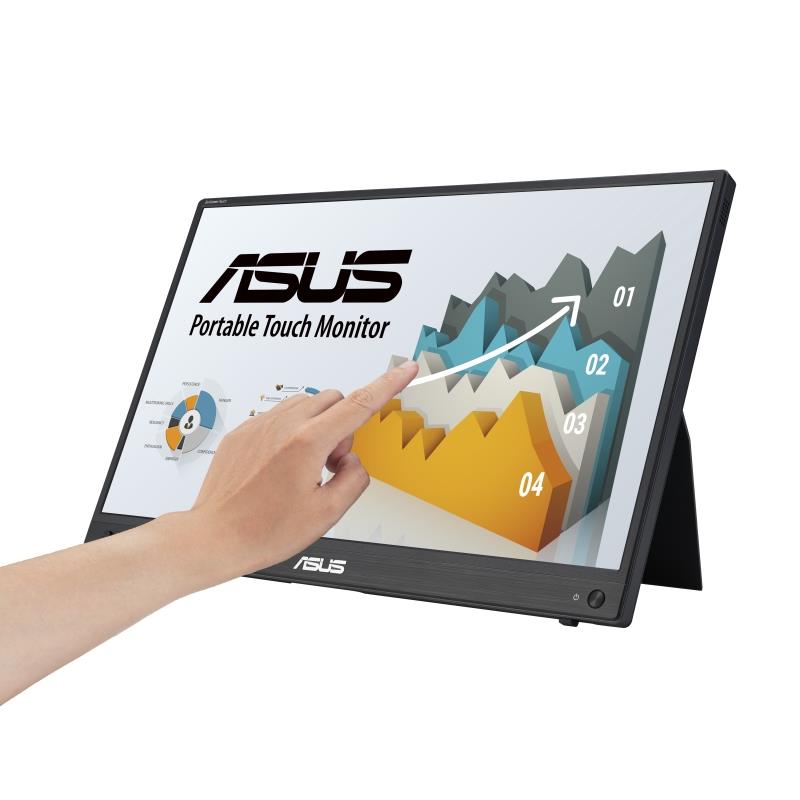 ASUS ZenScreen MB16AHT 39,6 cm (15.6"") 1920 x 1080 Pixels Full HD Touchscreen Zwart