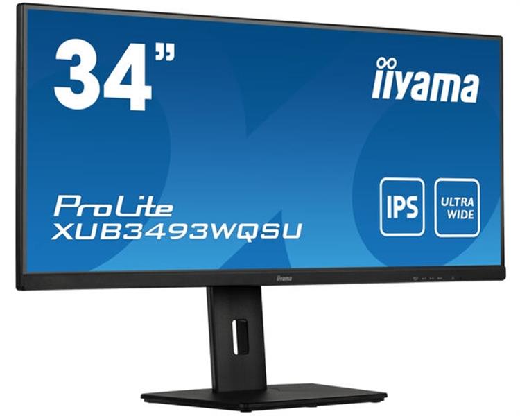 iiyama ProLite XUB3493WQSU-B5 computer monitor 86,4 cm (34"") 3440 x 1440 Pixels UltraWide Quad HD LED Zwart