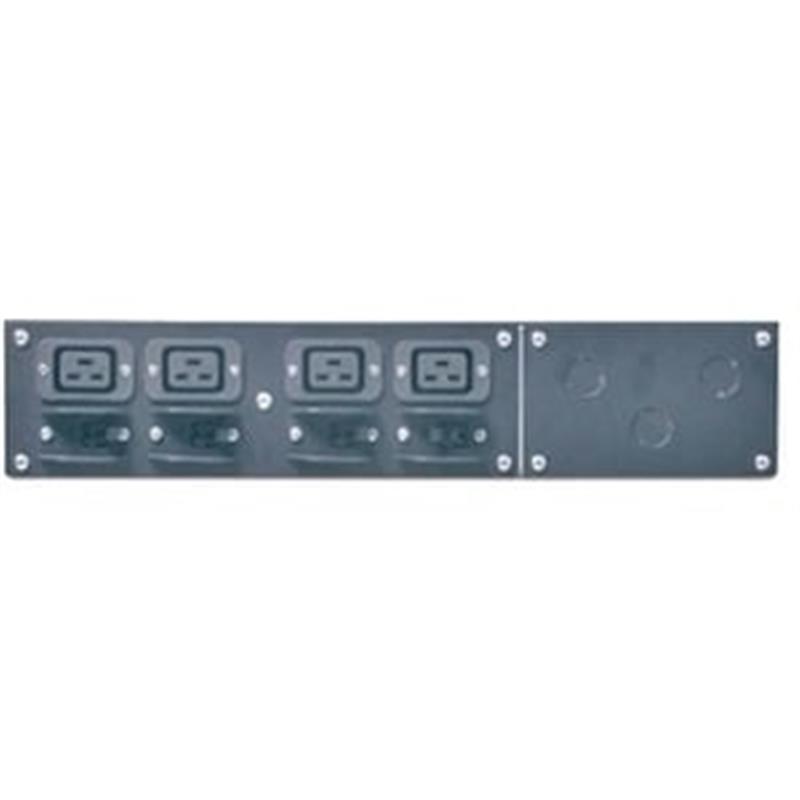 APC Service bypass Panel SBP6KRMI2U - 230V, Hardwire ingang, (4x) C19 uitgang