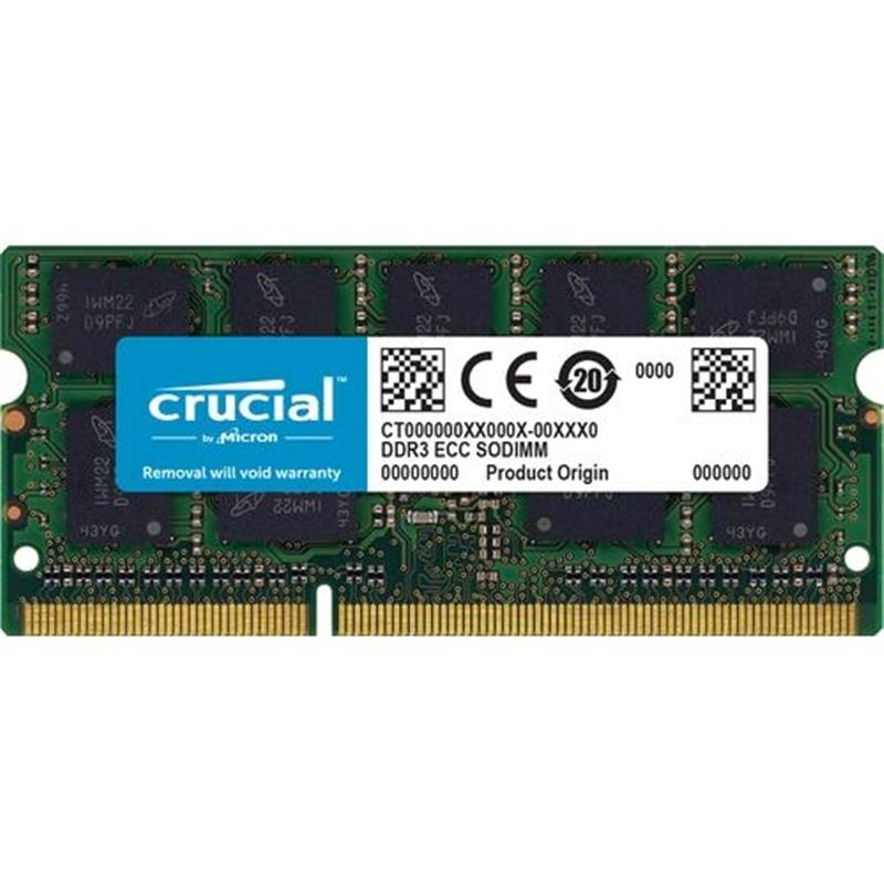 Crucial geheugenmodule 8 GB 1 x 8 GB DDR3 1600 MHz