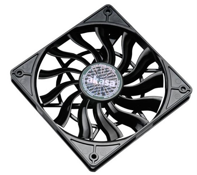 Akasa 120 x 15mm Slim PWM Black fan