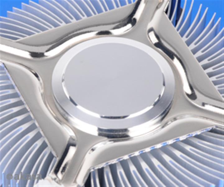 Akasa CPU cooler Intel LGA775 LGA1155 LGA1156 292 3g aluminium 600 - 3000 RPM PWM controlled 