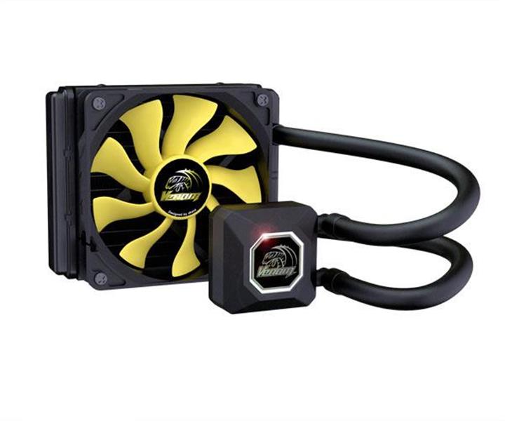 Akasa Venom A10 Water Cooler High Performance 120mm All in one Liquid Cooler with award winning PWM Viper fan 