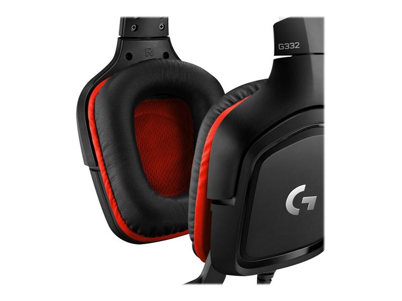 Logitech G G332 Headset Hoofdband Zwart Rood 3 5mm-connector